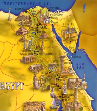 map of ancient egypt cities